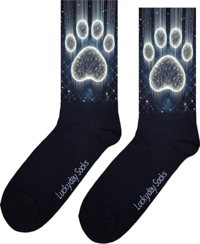 Dierenpootje - Opkikker - Grappige sokken - Valentijns cadeau - Verjaardag cadeau - Sint cadeau - Leuke sokken - Licht - Vrolijke sokken - Sokken cadeau - Grappig cadeau - Kerst Sokken - Vaderdag - Moederdag - Kerstcadeau - Socks maken Happy - 37-44