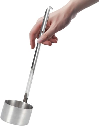 Dailygoods- Wijnlepellepel Roestvrij staal - Soeplepel - Opscheplepel - Sauslepel - Bierschenklepel - 500ML capaciteit