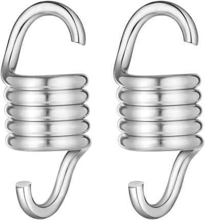 Veranda Hangstoel met Vering - 2 Stuks Schommel Hangers voor Buiten, Tuin en Balkon