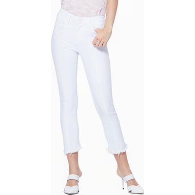 PAIGE Hoxton Slim Crp Smng Back Curv Crisp White Maat: W24 | Slim Jeans Outlet | Dames | Wit