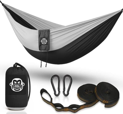 Ultralichte reishangmat 275 x 140 cm – perfect voor outdoor, reizen, trekking en kamperen