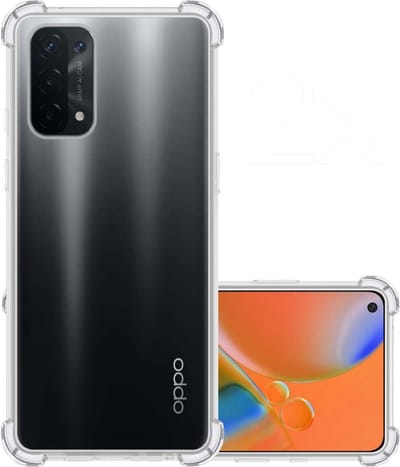 Hoesje - Geschikt voor OPPO A74 5G - Sterk & Shockproof - Siliconen Case - Back Cover - Telefoon Hoes Shock Proof - Transparant