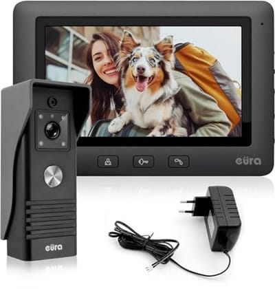 Video-deurintercom 4-draads intercomsysteem met 7-inch kleurenmonitor