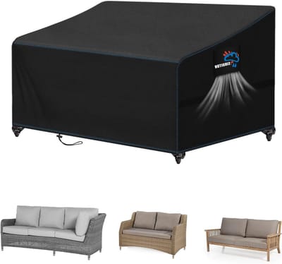 Beschermhoes voor Loveseat Tuinbank - 420D Waterdicht en UV-bestendig - Ideaal voor Buitenmeubilair (260 x 102 x 89/61 cm)