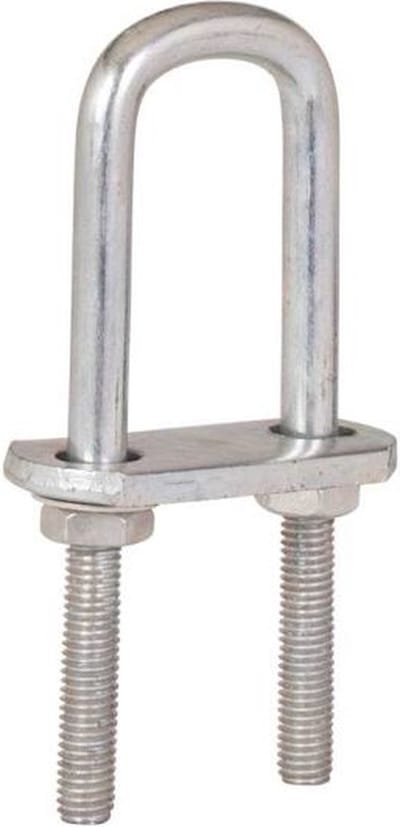 U bout M10 met strop 120 x 33 mm - verzinkt