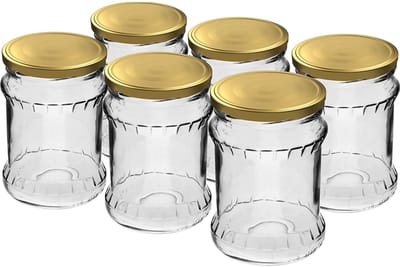 Browin - weckpotten - inmaakpotten - glazenpotten - 500ml - met blok reliëf