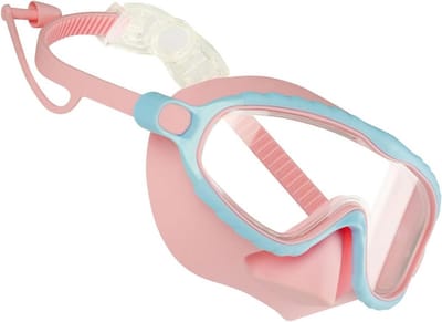 Kinder Zwembril met Neusbescherming UV Waterdicht Anti-Condens voor Leeftijd 4-16