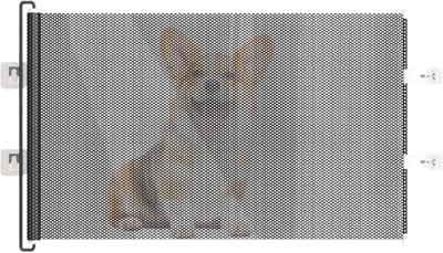 Kinderdeur - Babyhekje Veiligheidshek - Huis Beveiligen - Intrekbaar Zonder Boren - 124 cm Breed - Meerkleurig