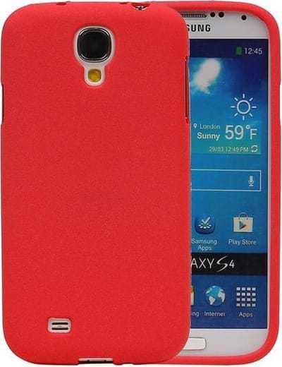 Rood Zand TPU back case cover hoesje voor Samsung Galaxy S4 I9500