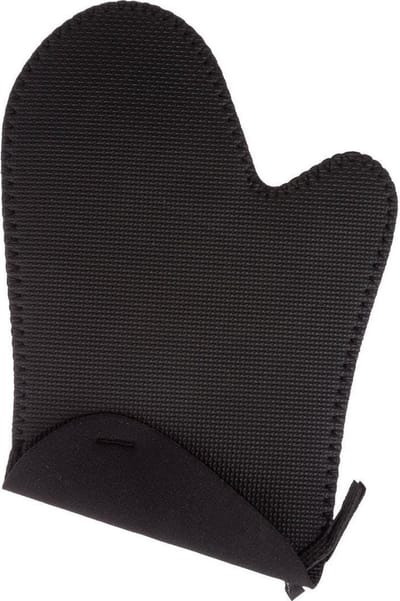 Secret de Gourmet Neopreen ovenwant - ovenhandschoen - zwart - 17 x 27 cm - Pannenlap - Keukenhandschoen
