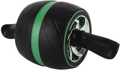 Buikspierroller Wiel - Core Trainer - Kracht Training - Antislip Ontwerp - Compact Formaat - Groen