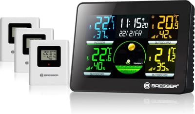 Draadloos Weerstation met Buitensensoren voor Temperatuur en Luchtvochtigheid