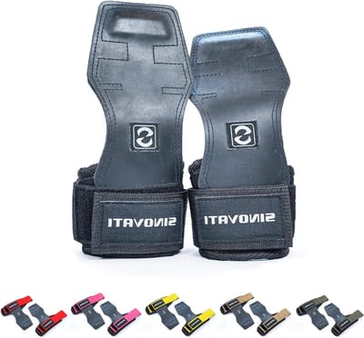 Fitness lifting straps - krachtsport bodybuilding en crossfit - grips fitness met 7 mm polskussen zwart M fitness straps