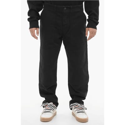 Donker gewassen wijde jeans 22 cm in zwart