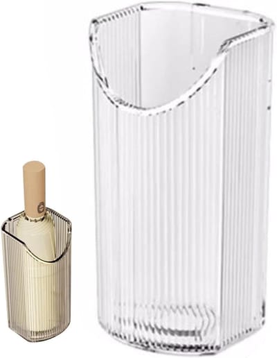 Parapluhouder Entree - Wandmontage Standaard - Ruimte Besparen - Transparant PET Materiaal - 8 x 7 x 17 cm - Transparant