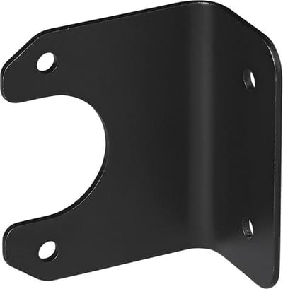 ProPlus Gehoekte stekkerdooshouder - Metaal - 6,6 x 5,7 cm - Zwart - Voor 7 en 13-polige stekkerdozen