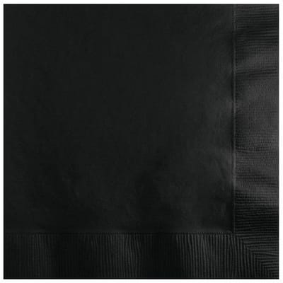 150 kleine zwarte servetten, 2-laags, 25x25 cm