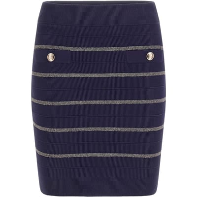 GUESS Marciano By  Ada Skirt Sweater Navy/white Gold Taglia: XS | Minigonne Outlet | Donna | Giallo