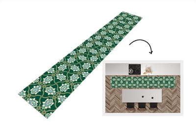 Keukenloper - Loper keuken - Bloemen - Antiek - Design - 300x50 cm - Keukenloper vinyl
