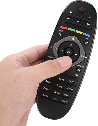 Allecto - Total Control Afstandsbediening - Universeel - Eenvoudig in gebruik - Duurzaam ABS - Geschikt voor Smart TV - Ideaal voor elke woonkamer