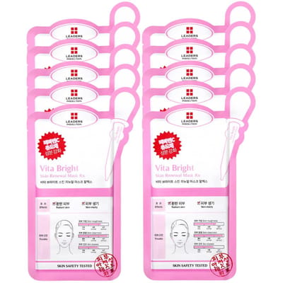 Leaders Insolution Vita Bright Skin Renewal Rx Mask Verhelderend Revitaliserend 25ml x 10 Vellen
