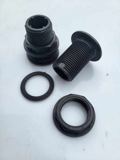 tankdoorvoer hottub 2 stuks voor 32 slang doorvoer hottub