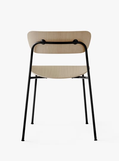 &Tradition - Pavillon AV1 Stoel - black - eiken gelakt - beige