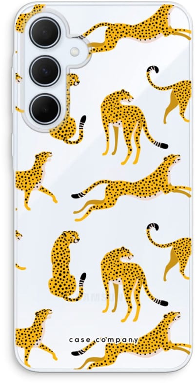 Case Company® - Hoesje geschikt voor Samsung Galaxy A35 hoesje - Luipaard - Soft Cover Telefoonhoesje - Bescherming aan alle Kanten en Schermrand