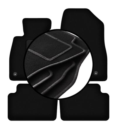 Complete set veloursmatten voor: Mazda 6 GJ III stationwagen (2012-)