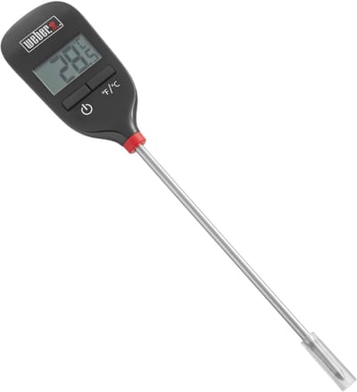 Dailygoods- Vleesthermometer Digitale Thermometer - Snelle Afleesbare Sonde - Beveiligingskapje - Hittebestendig - Compact Formaat - Vlees Thermometer
