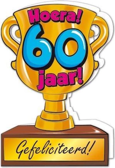 Trofee kaart - 60 jaar