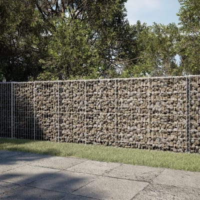 Schanskorf met deksel - Tuinmand metaal - Tuin decoreren - Montage zonder gereedschap - 350 x 100 x 100 cm