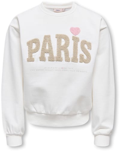 ONLY - KOGNAOMIE LS BOXY O-NECK PRINTED SWT Dames Trui