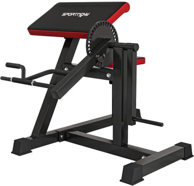 Verstelbare Fitness Trainingsbank - Curlbank & Tricepsverlenger - Gewichtbank - Multifunctionele Fitnessbank - Halterbank - in 25 Standen Verstelbaar - Fitness Bank - Inklapbaar - Workout - Krachttraining - Zwart