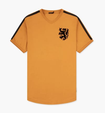 Cruyff - T-shirt - WK - World Cup Tee - Vintage Orange - Maat 140