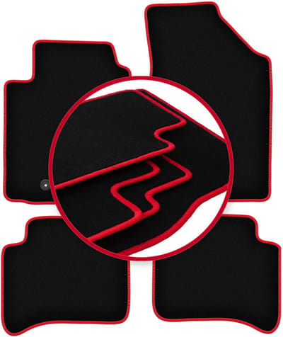 CARLUX-RED automatten voor: Toyota Yaris I 5-deurs (1999-2005)