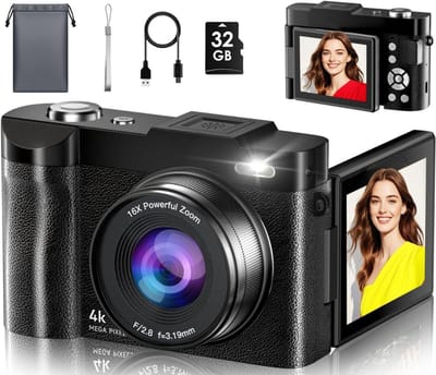 White-Label® Fotocamera - Fototoestel - Zwart