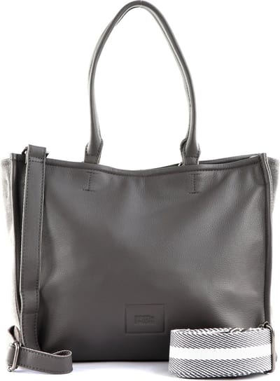 FREDsBRUDER Leren Schoudertas Sewab Tote Bag Grey Grijs