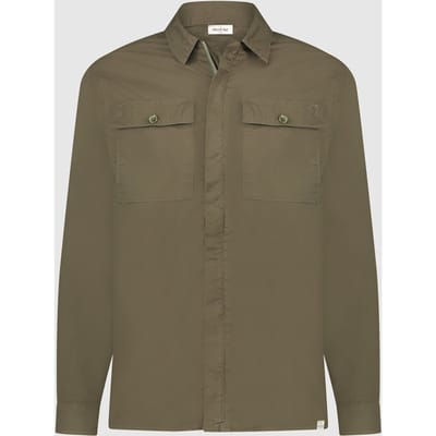 Circle of Trust Hamilton Overshirt Olive Leaf Maat: XS | Casual Overhemden Outlet | Heren | Bruin