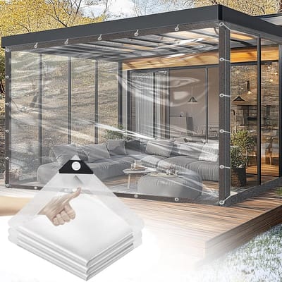 Doorzichtig Dekzeil - Beschermhoes Tuin - Buiten Beschermen - Scheurbestendig Ontwerp - 3 x 3 Meter - Transparant