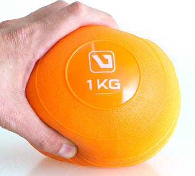 LiveUp Weight Ball fitness bal soft 1 KG Oranje