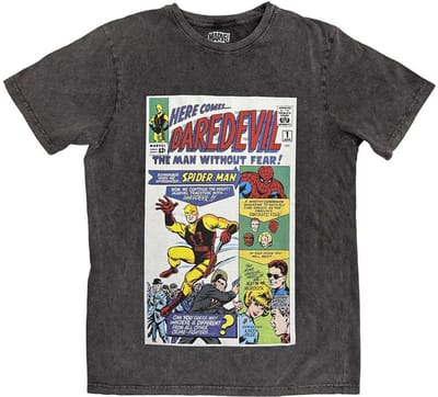 Marvel Daredevil - Here Comes Daredevil Comic Heren Tshirt - S - Grijs