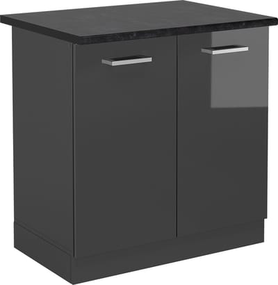 Vicco R-Line Wastafelkast – 80 cm, WB Antraciet Antraciet Hoogglans