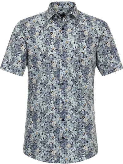 Gebloemd Venti Overhemd Korte Mouw Modern Fit 644289200-100 - XXL