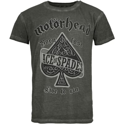 Motörhead T-shirt - Ace Of Spades - S tot 4XL - voor Mannen - antraciet