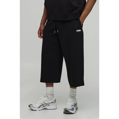 Longline Heren Sport Jort | Black | Size Large