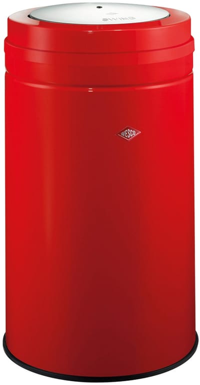 WESCO Big Swing Vuilnisbak | 120 Liter | Metaal - Rood | Prullenbak - Made in Germany