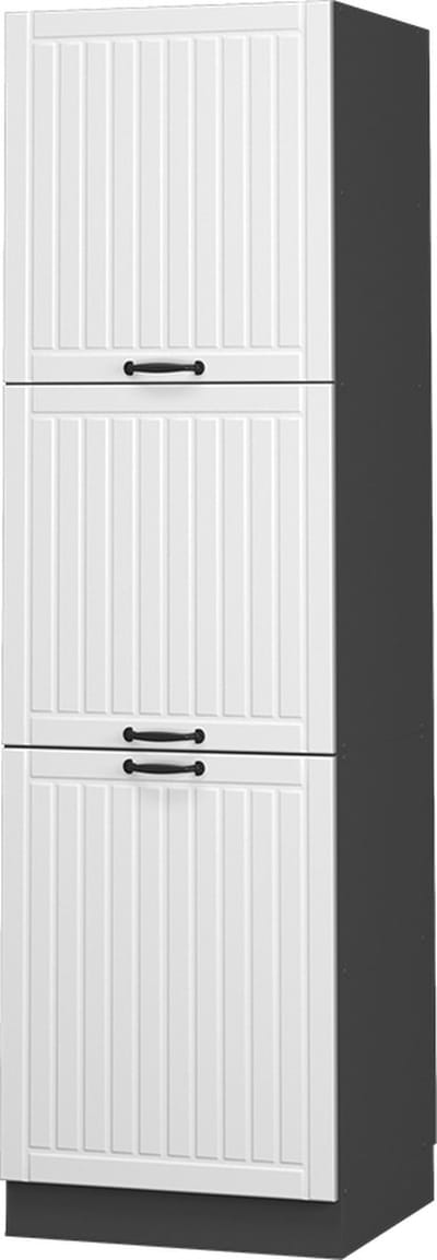 Vicco Hoge kast Fame-Line, Wit landelijk/Antraciet, 60 cm