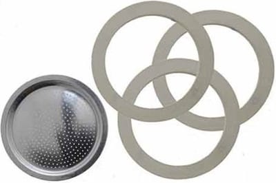Bialetti Moka filterplaatje + rubber ringen - 1 kops