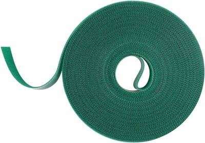 12mm groene plantboomband, 20m zelfklevende haak-en-lus tape, plakkerige strips voor tuinplanten en struiken